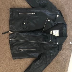 VEGAN BLACK LEATHER JACKET